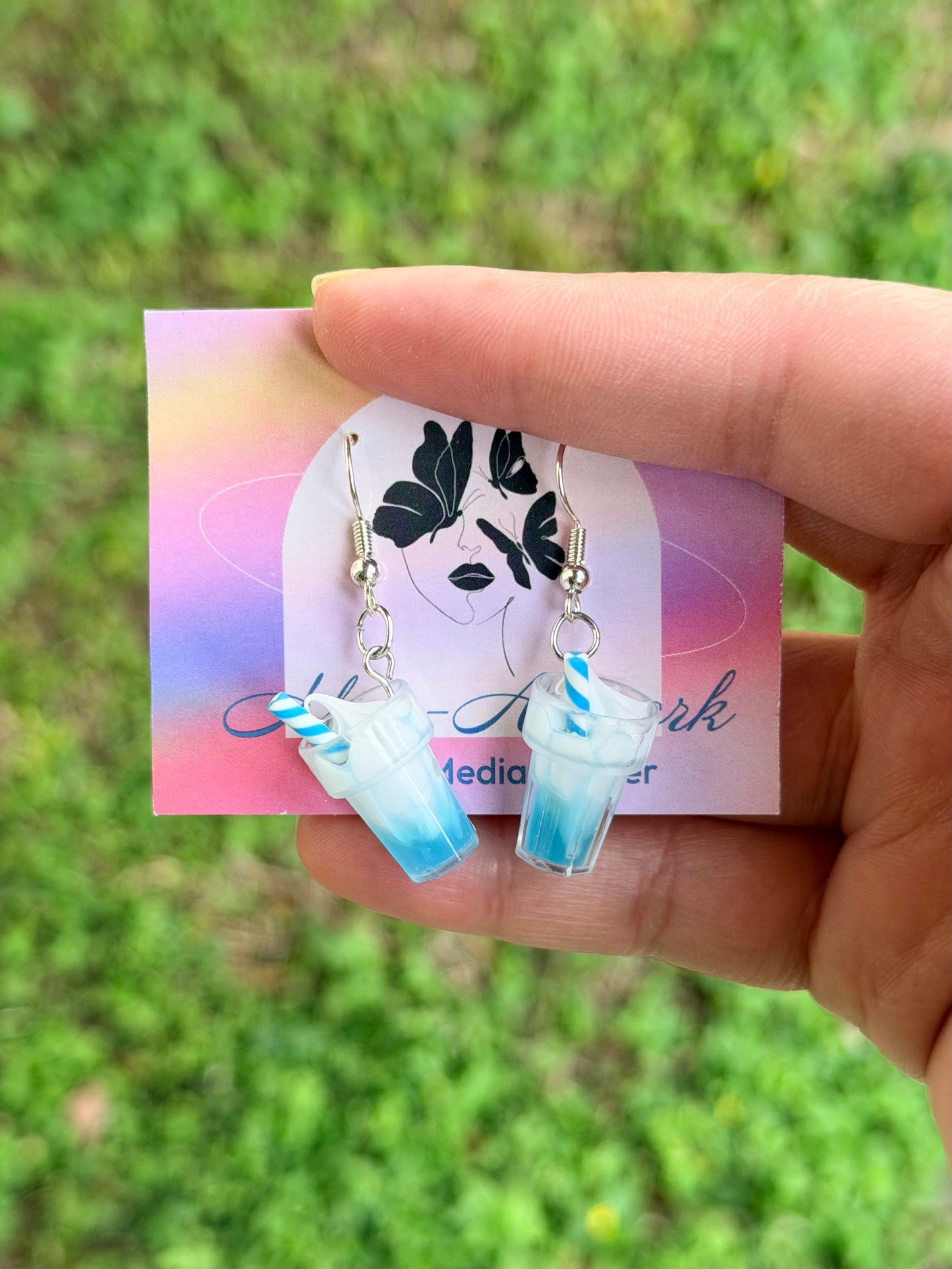 Brain Freeze Milkshake Earrings