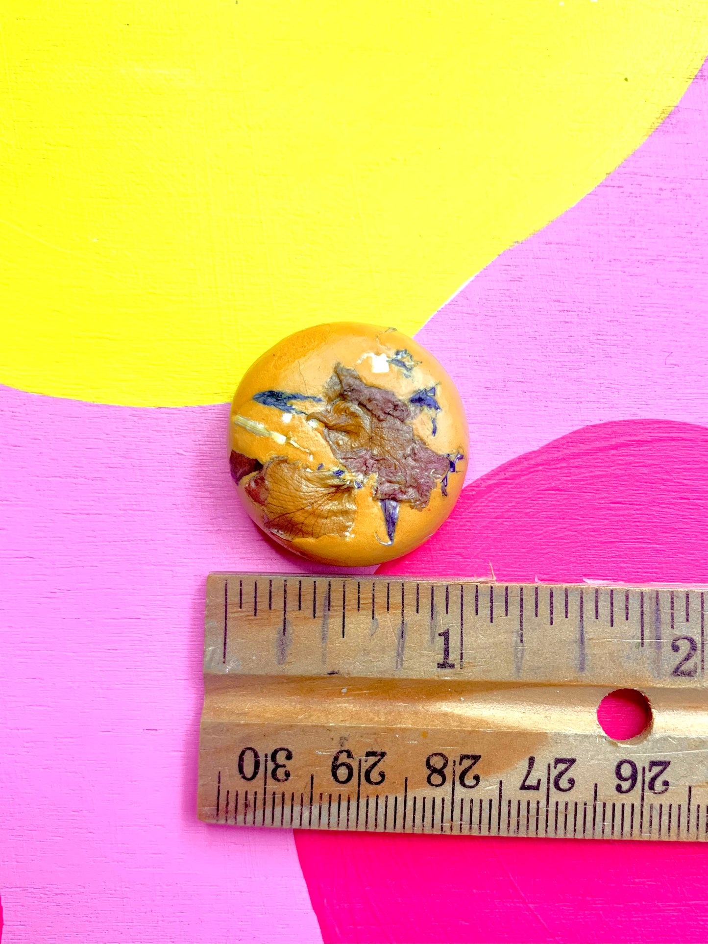 Pressed Flower Cookie Magnet