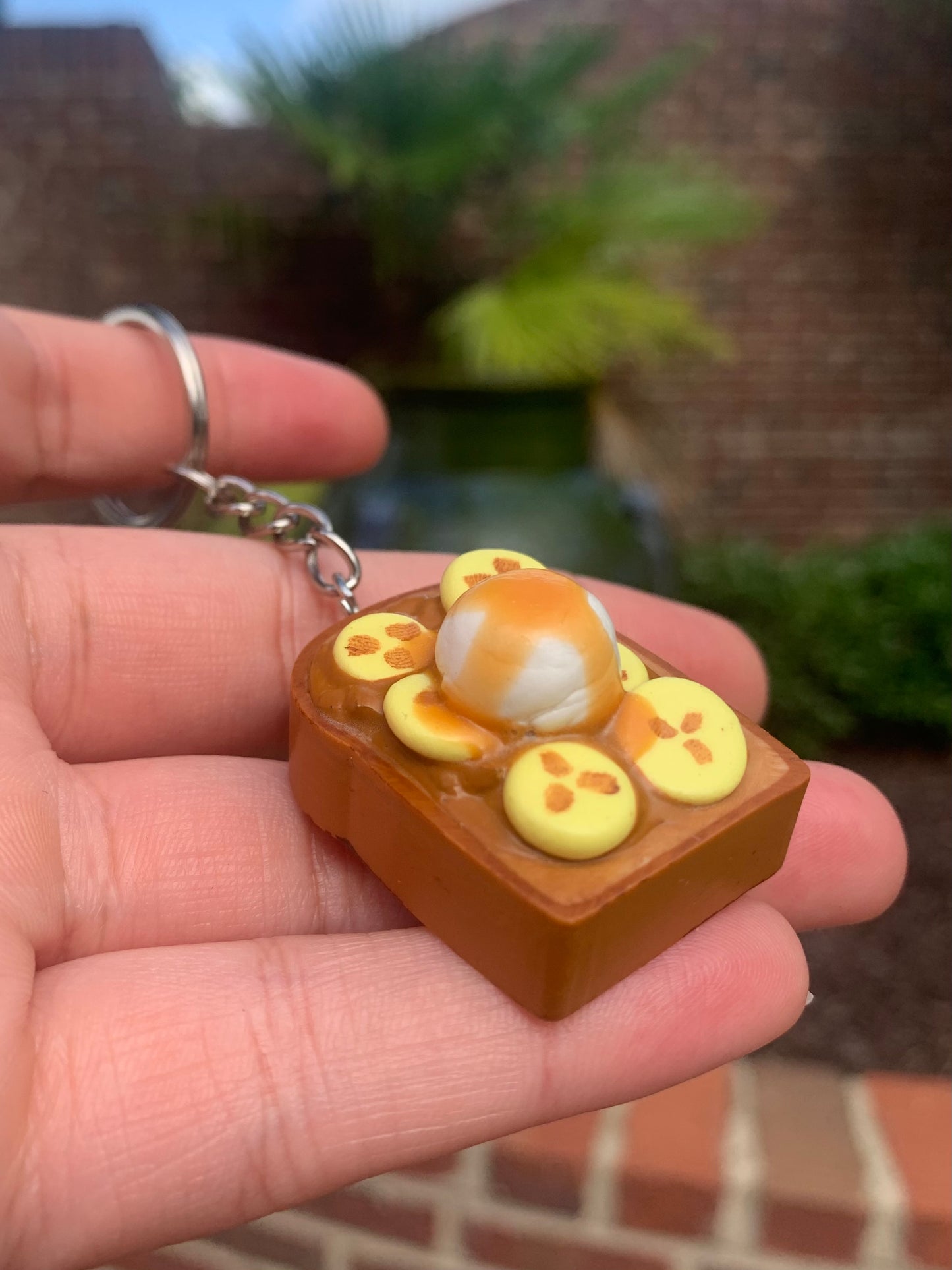 Banana Ice Cream French Toast Keychain