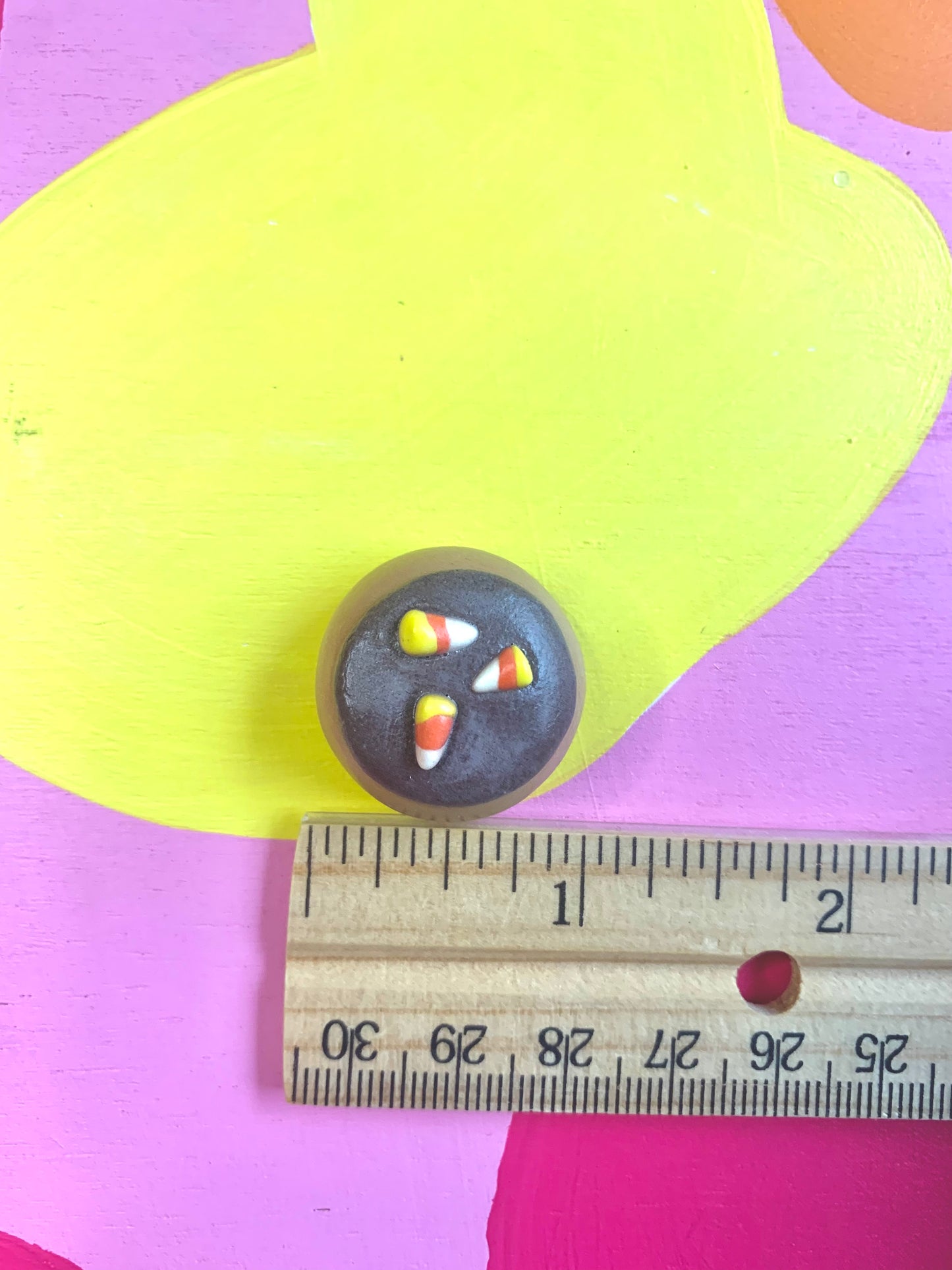 Chocolate Candy Corn Cookie Magnet (Fall Special )