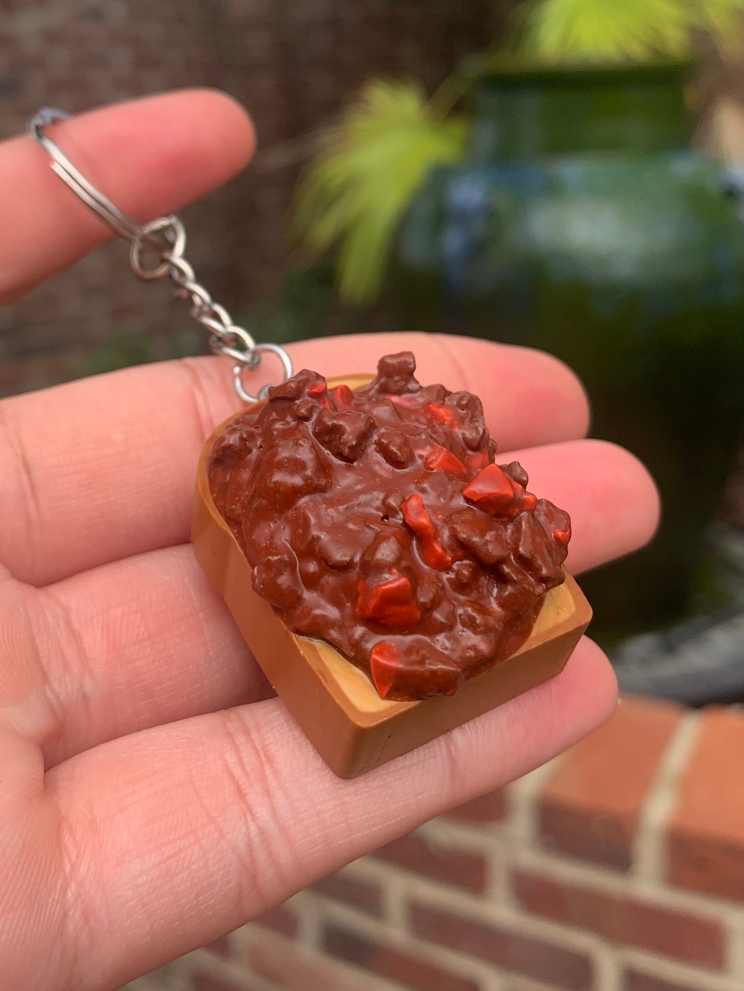 Sloppy Joe Open Burger Keychain