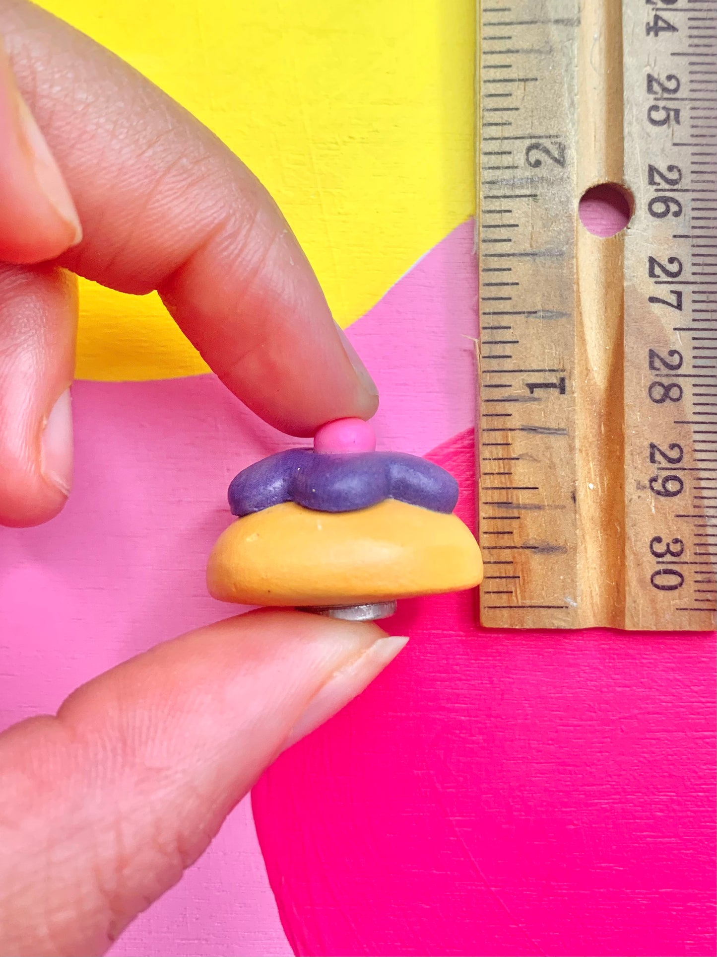 Purple Flower Cookie Magnet