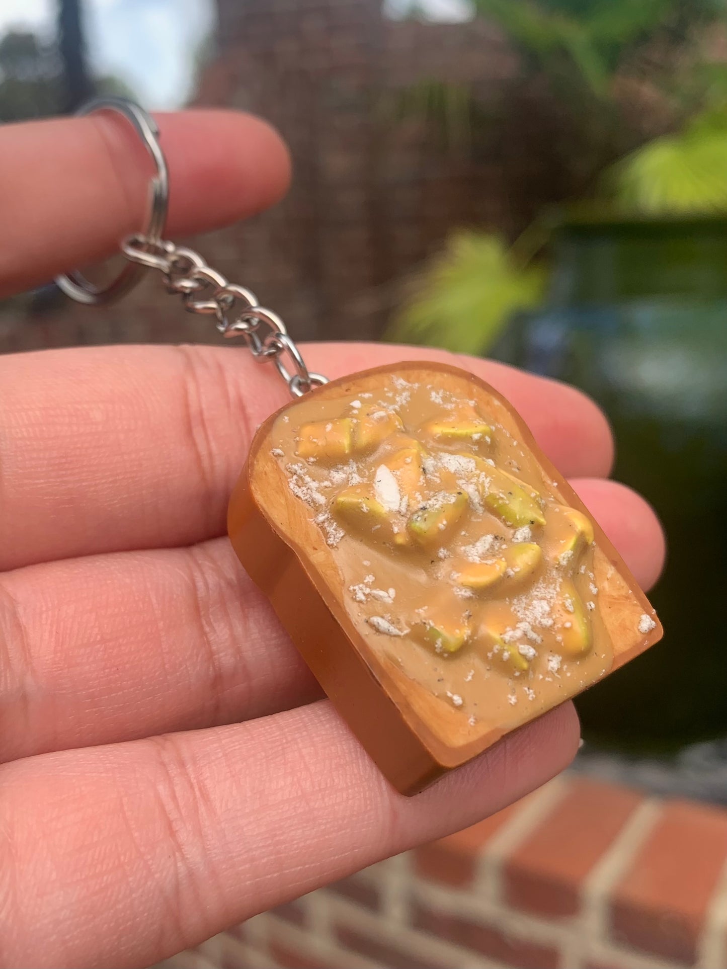 Sugar Coated Caramel Apple Toast Keychain