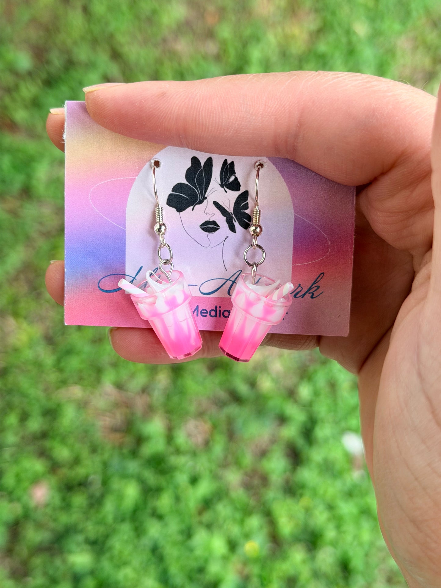 Pinkalicious Milkshake Earrings