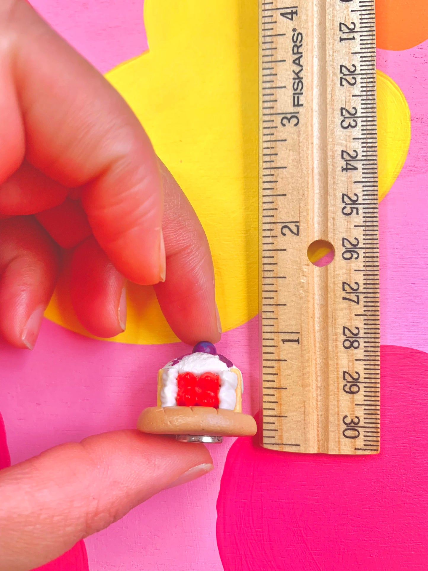 Waffle Cake Cookie Magnet