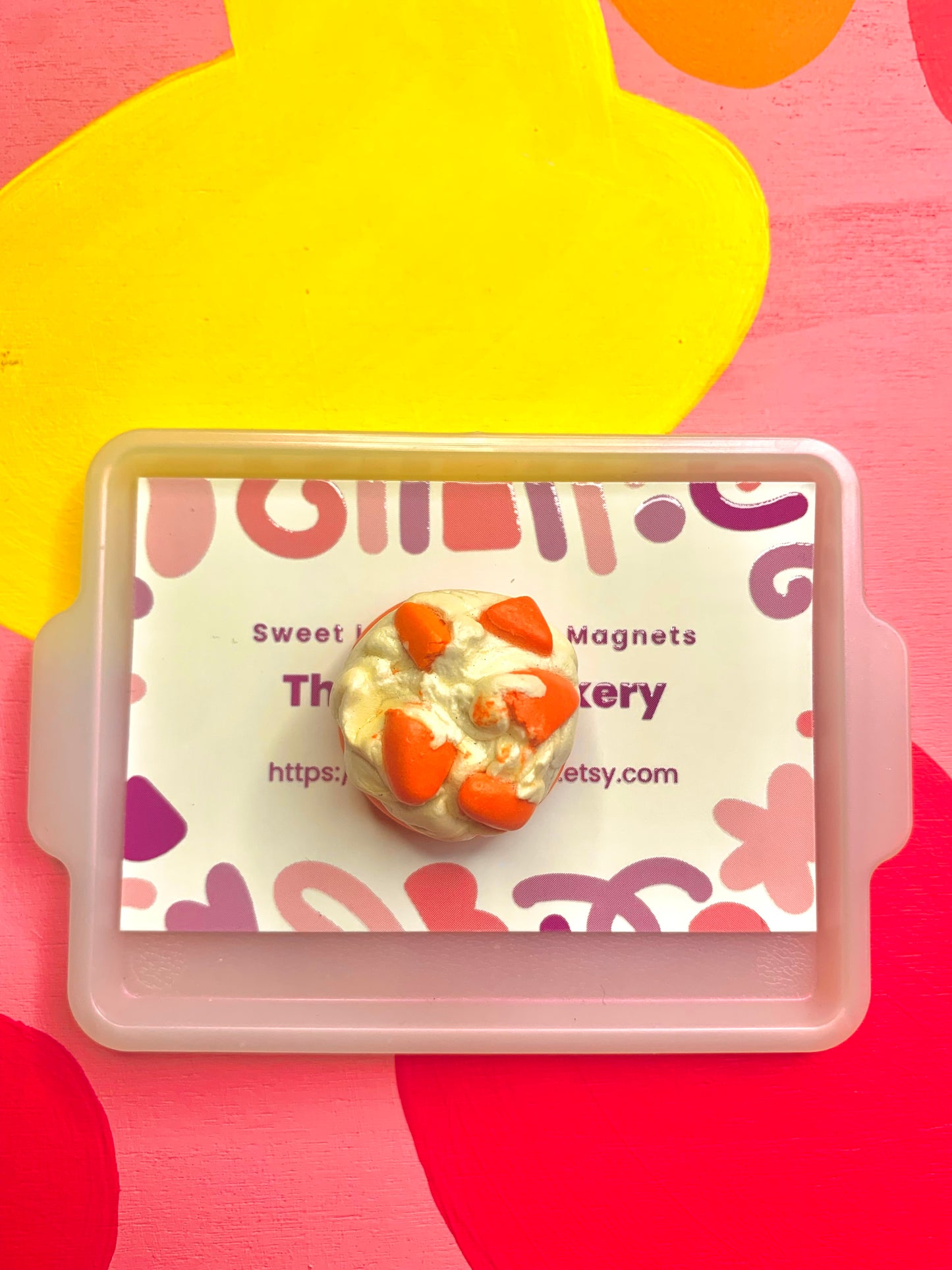 Orange Creampuff Cookie Magnet