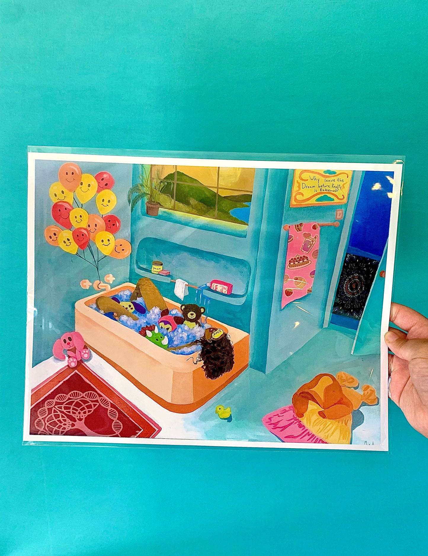 Lucious Bath Print