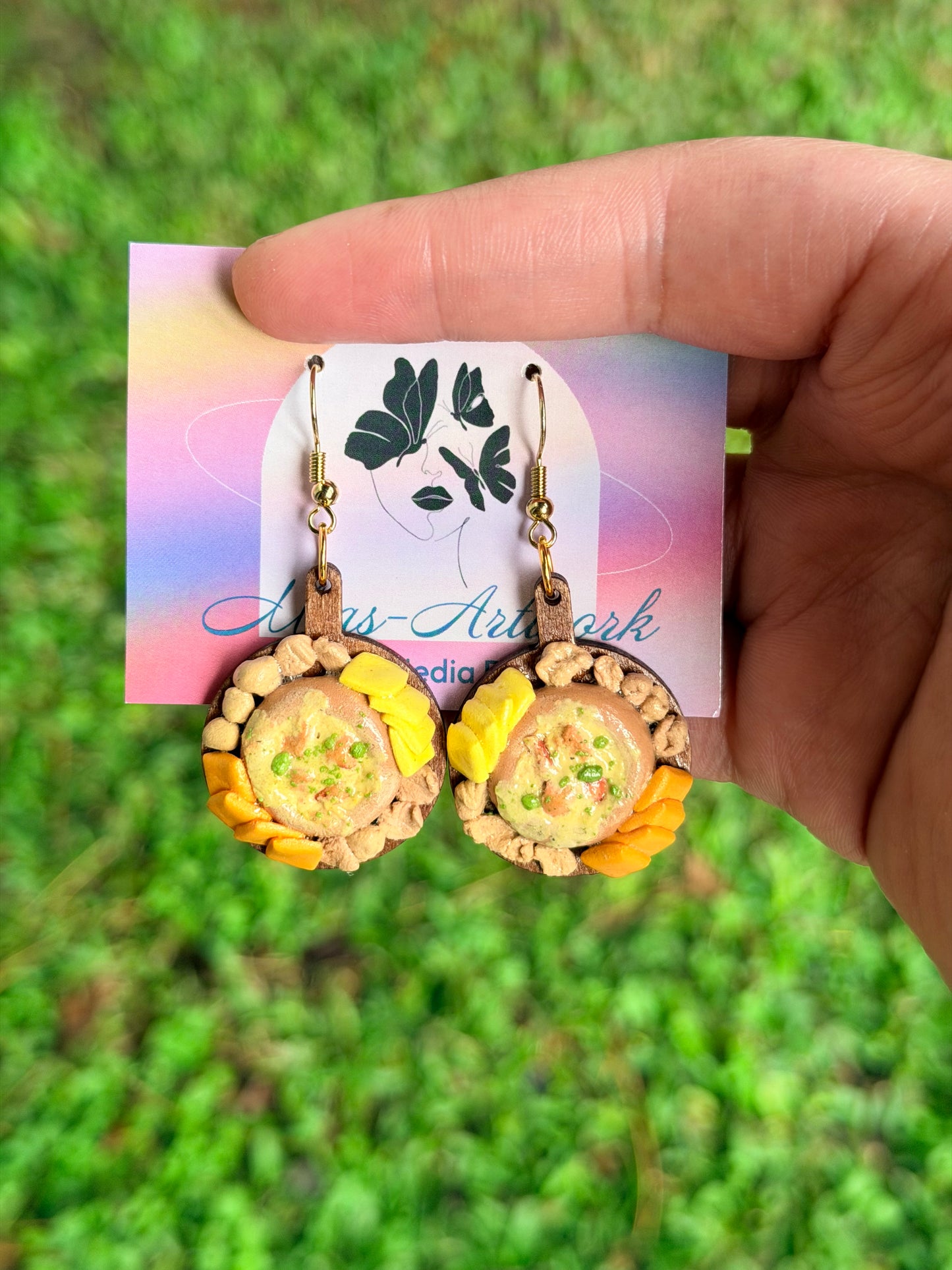 Bread Bowl Dipper Charcuterie Board Earrings