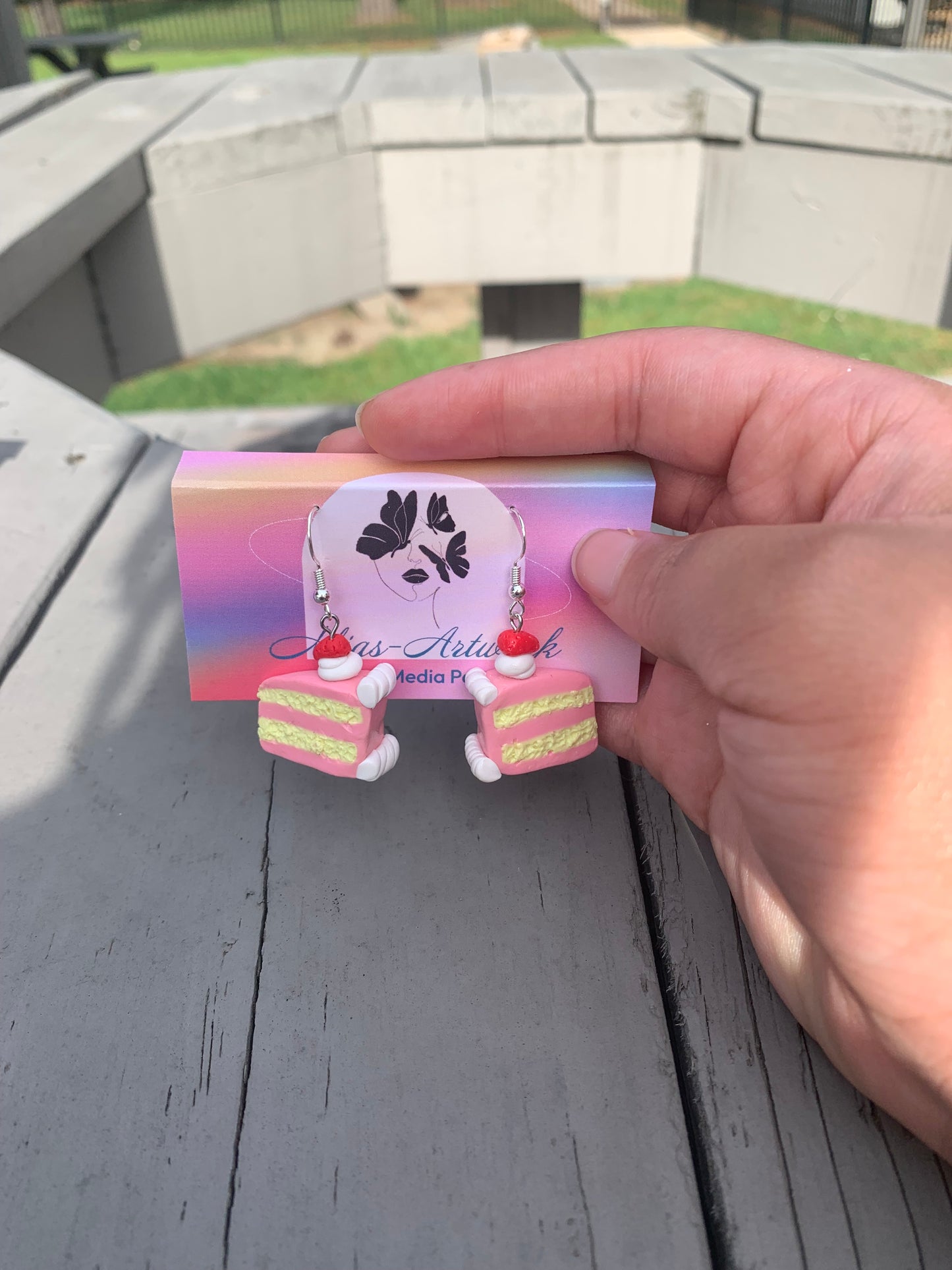 Strawberry Cake Earrings