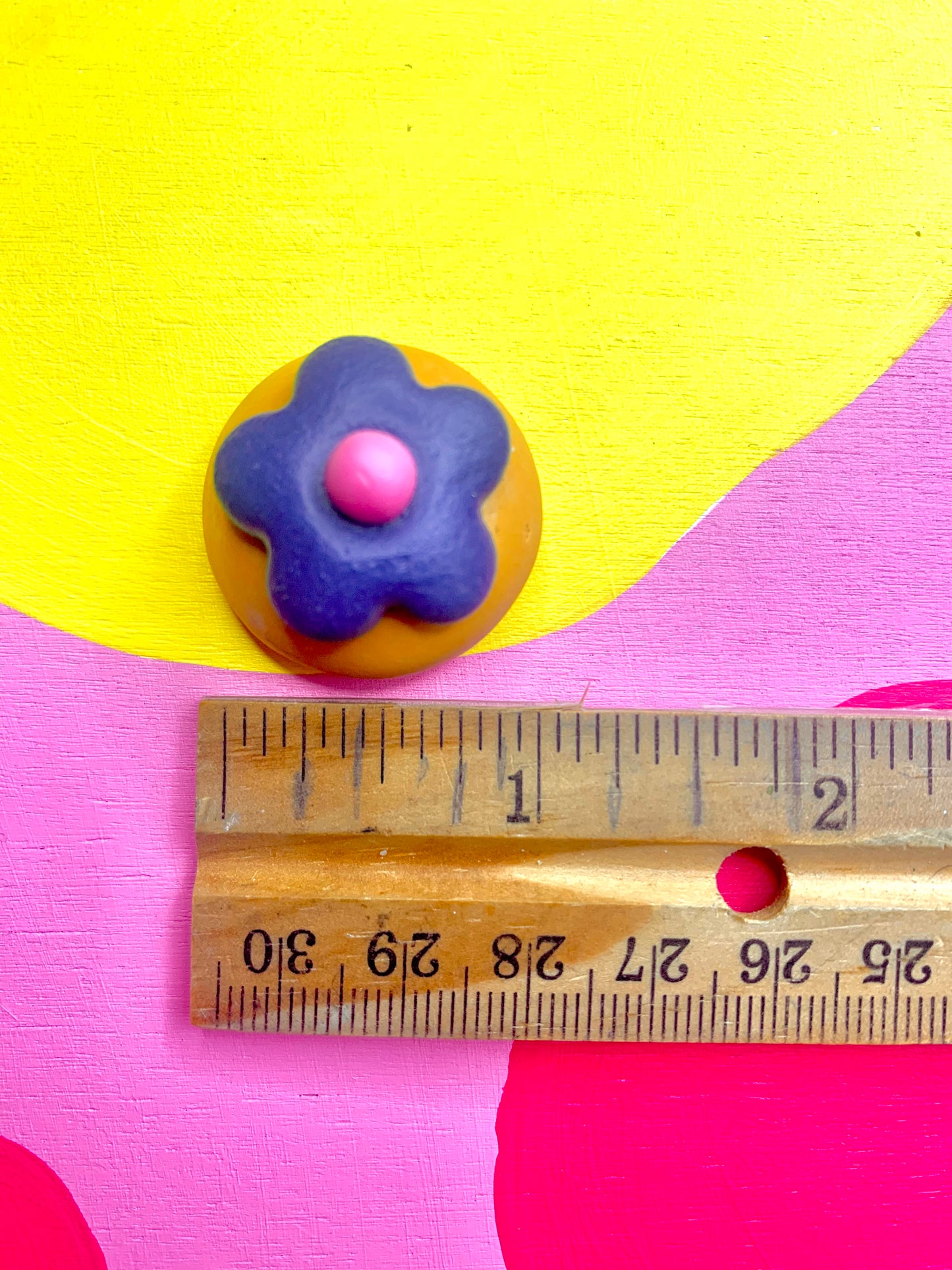 Purple Flower Cookie Magnet