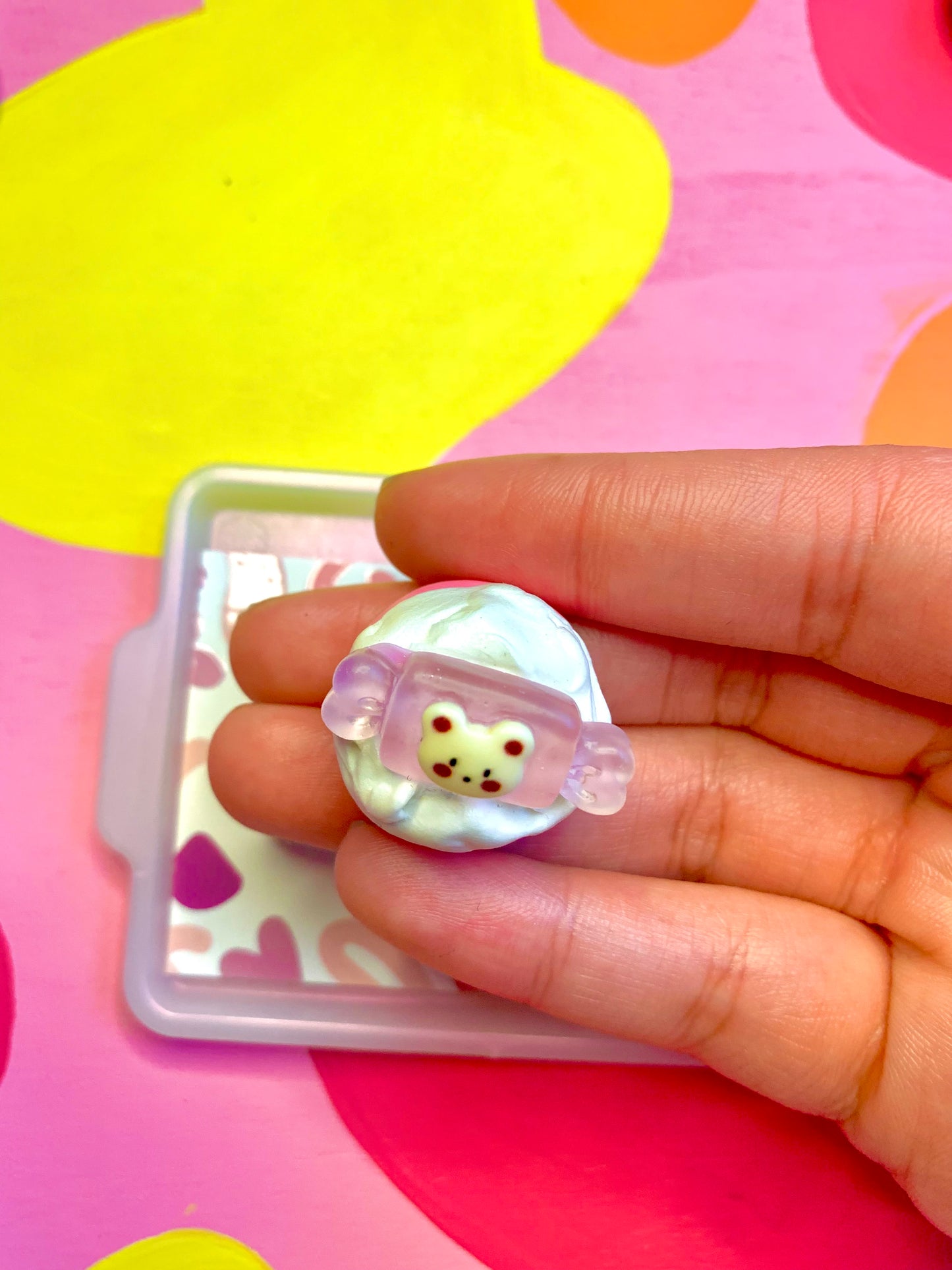 Sweet Candy Cream Puff Valentine Cookie