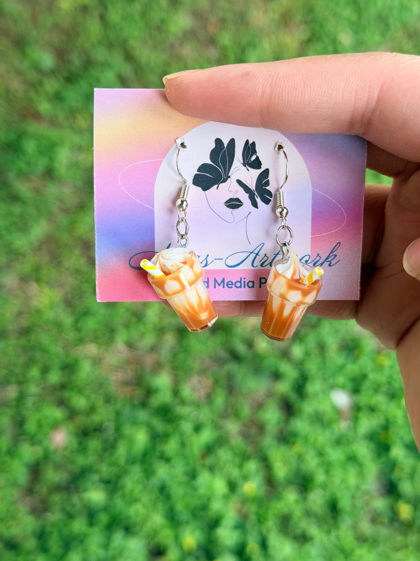 Golden Milkshake Earrings
