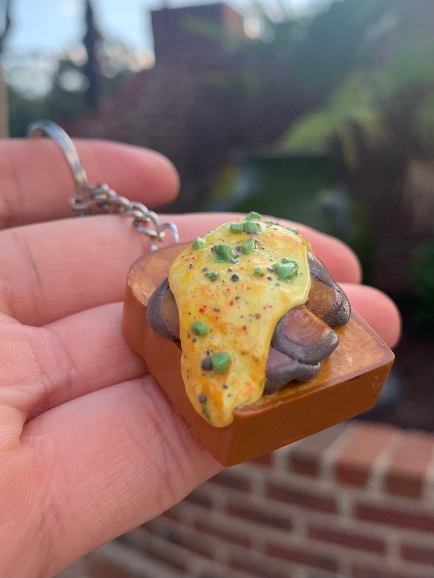 Texas Toast French Dip Keychain