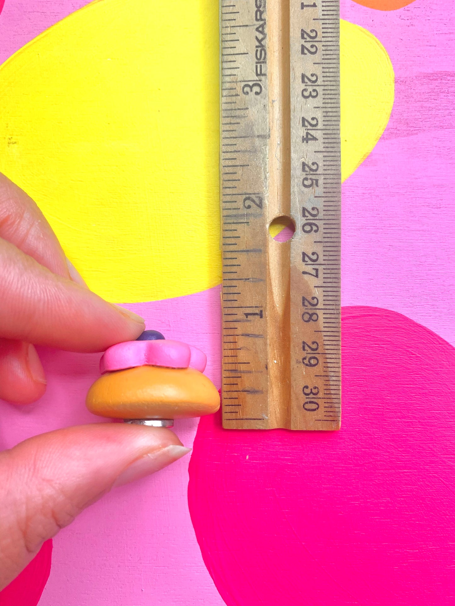 Pink Flower Cookie Magnet