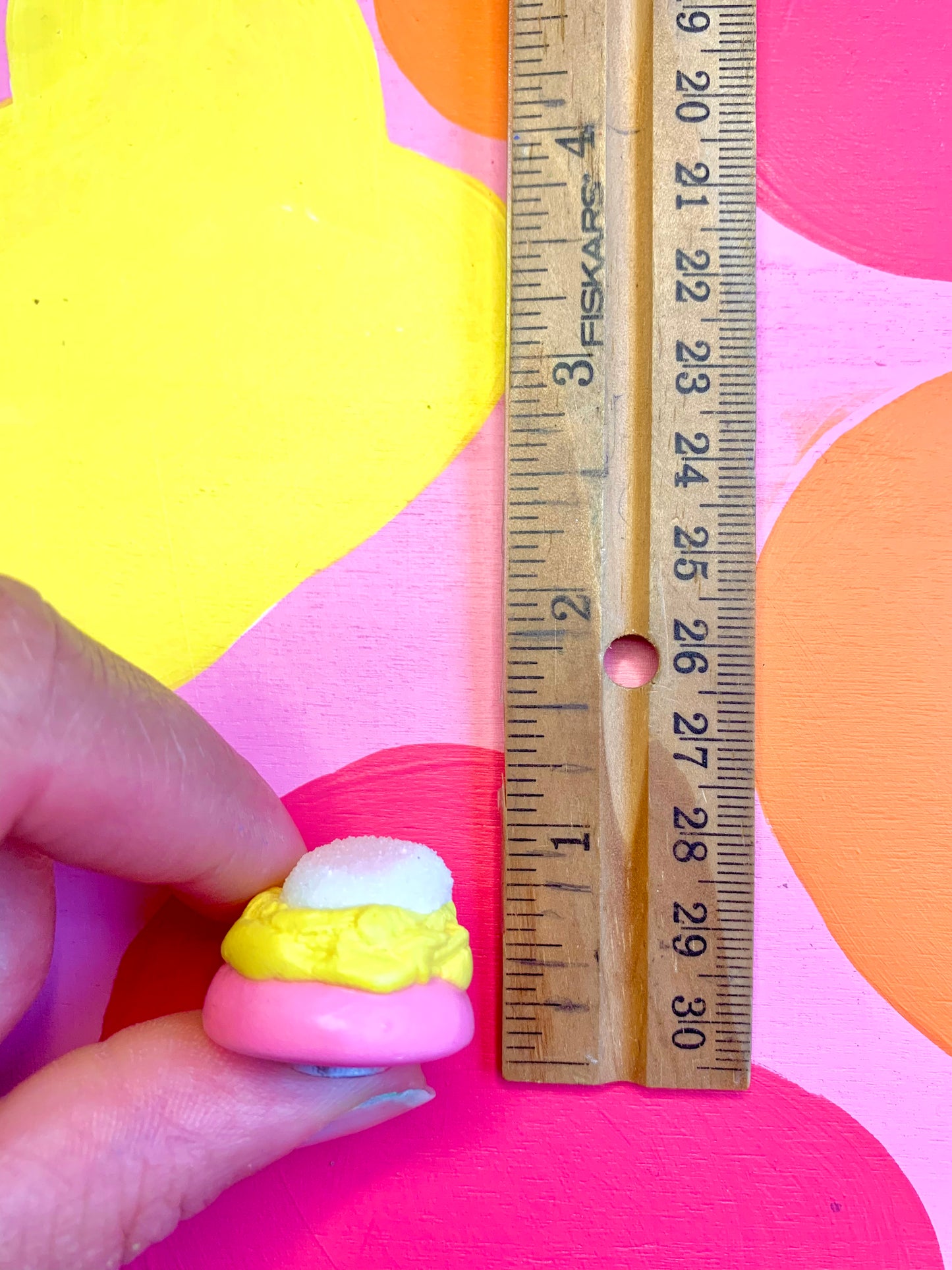 Yellow Cream with Heart Gummy Valentine Cookie