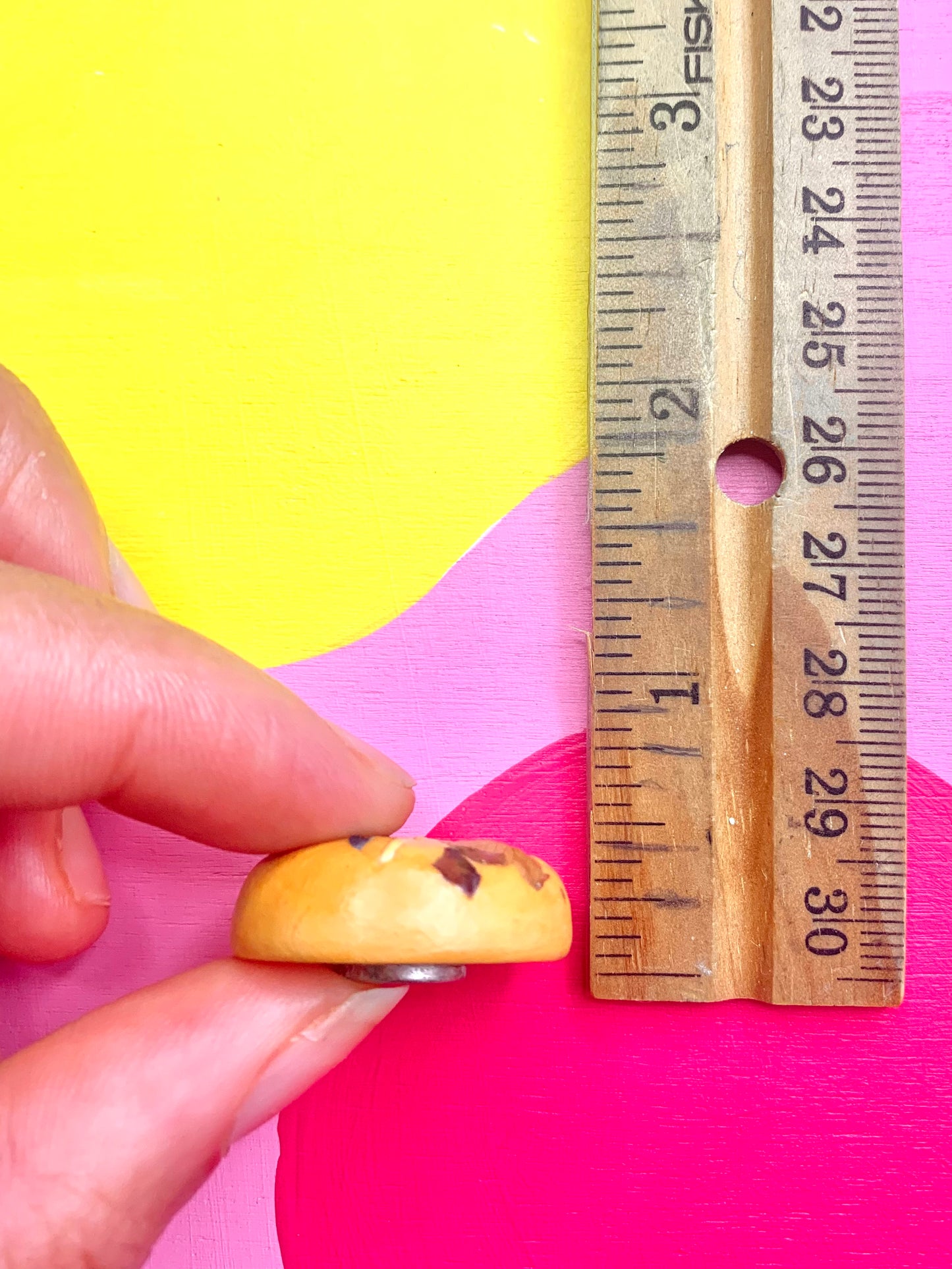 Pressed Flower Cookie Magnet
