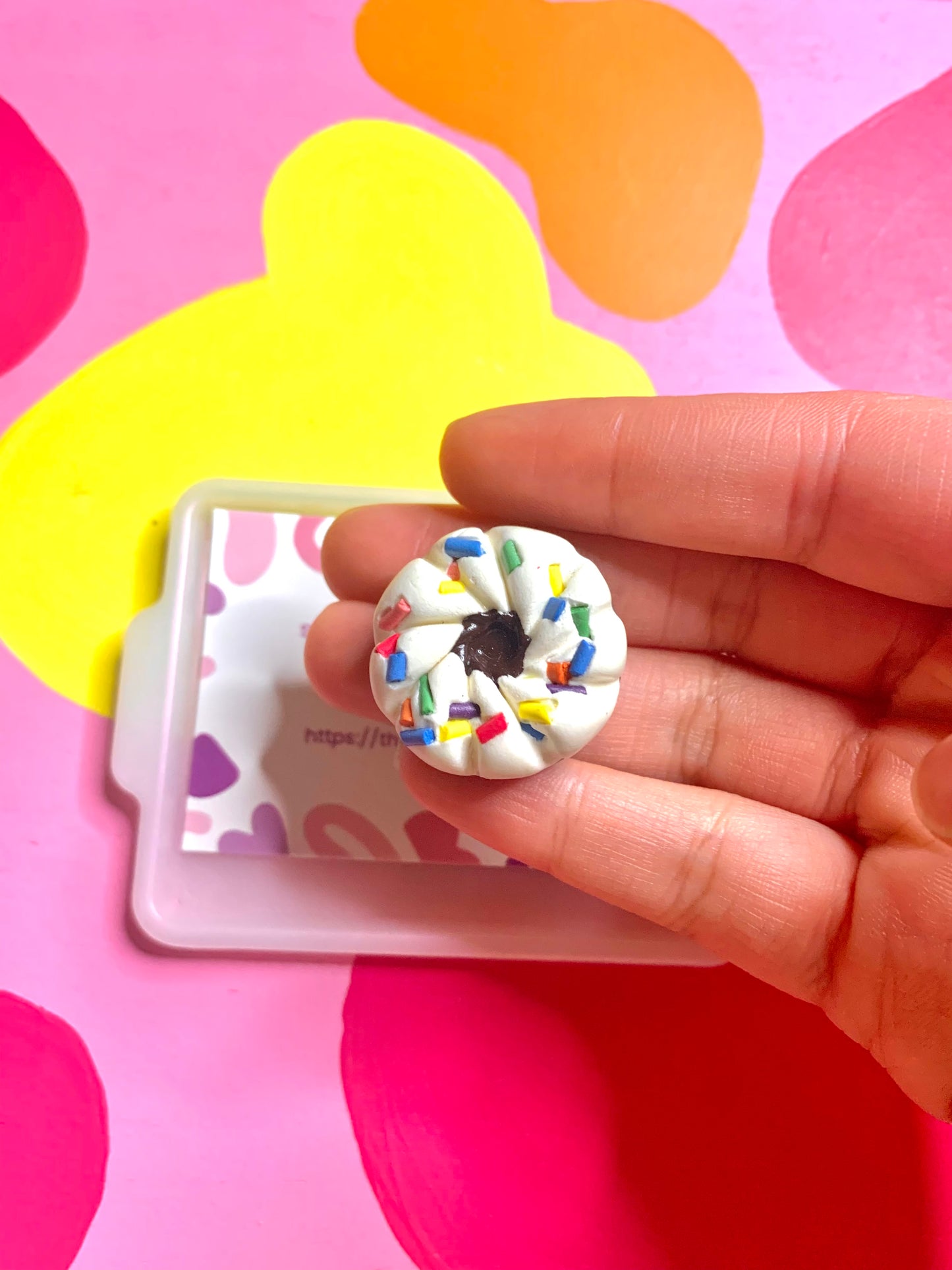 Chocolate Birthday Cake Cream Cookie Magnet