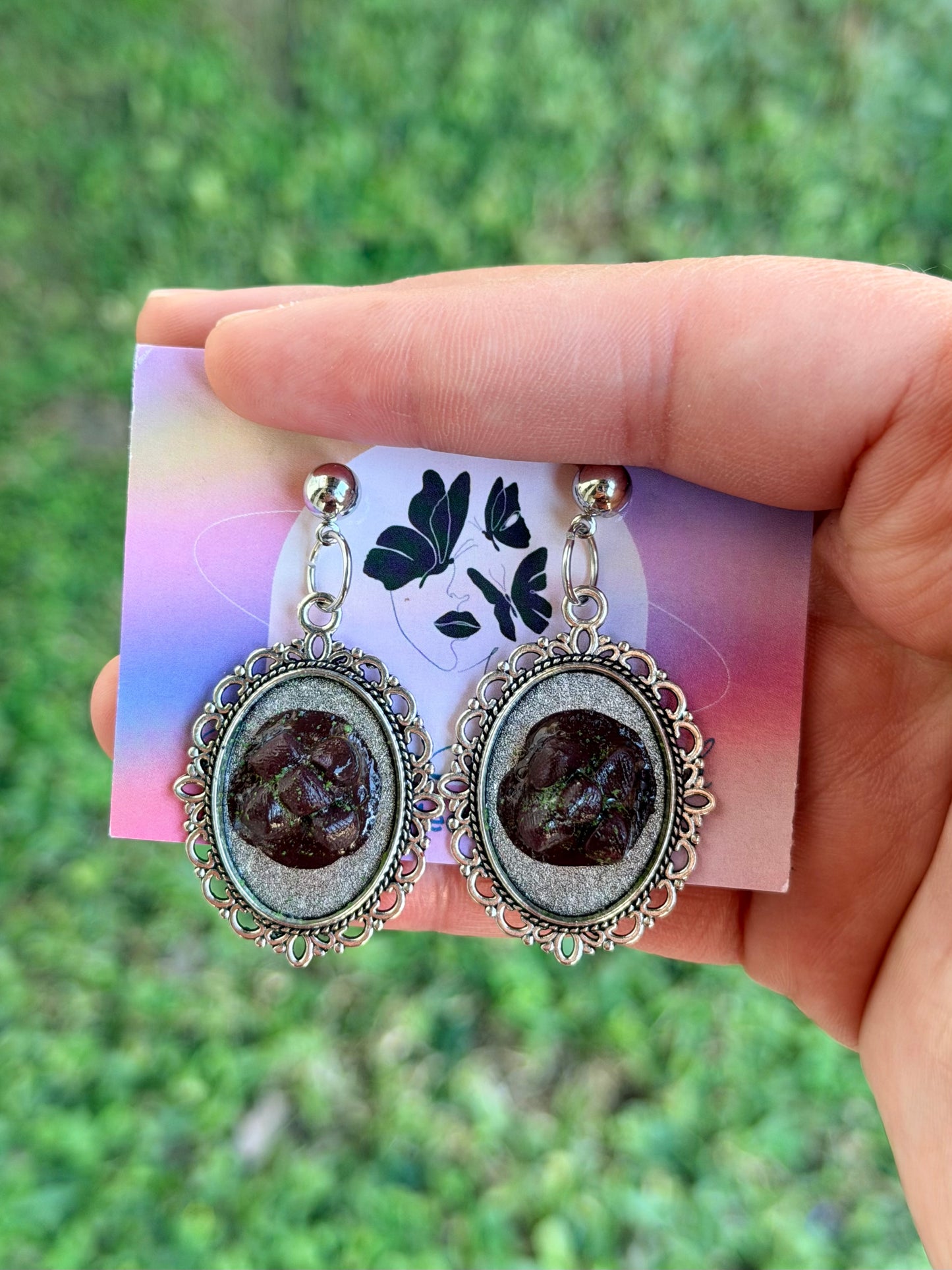 Beef Silver-Plated Earrings