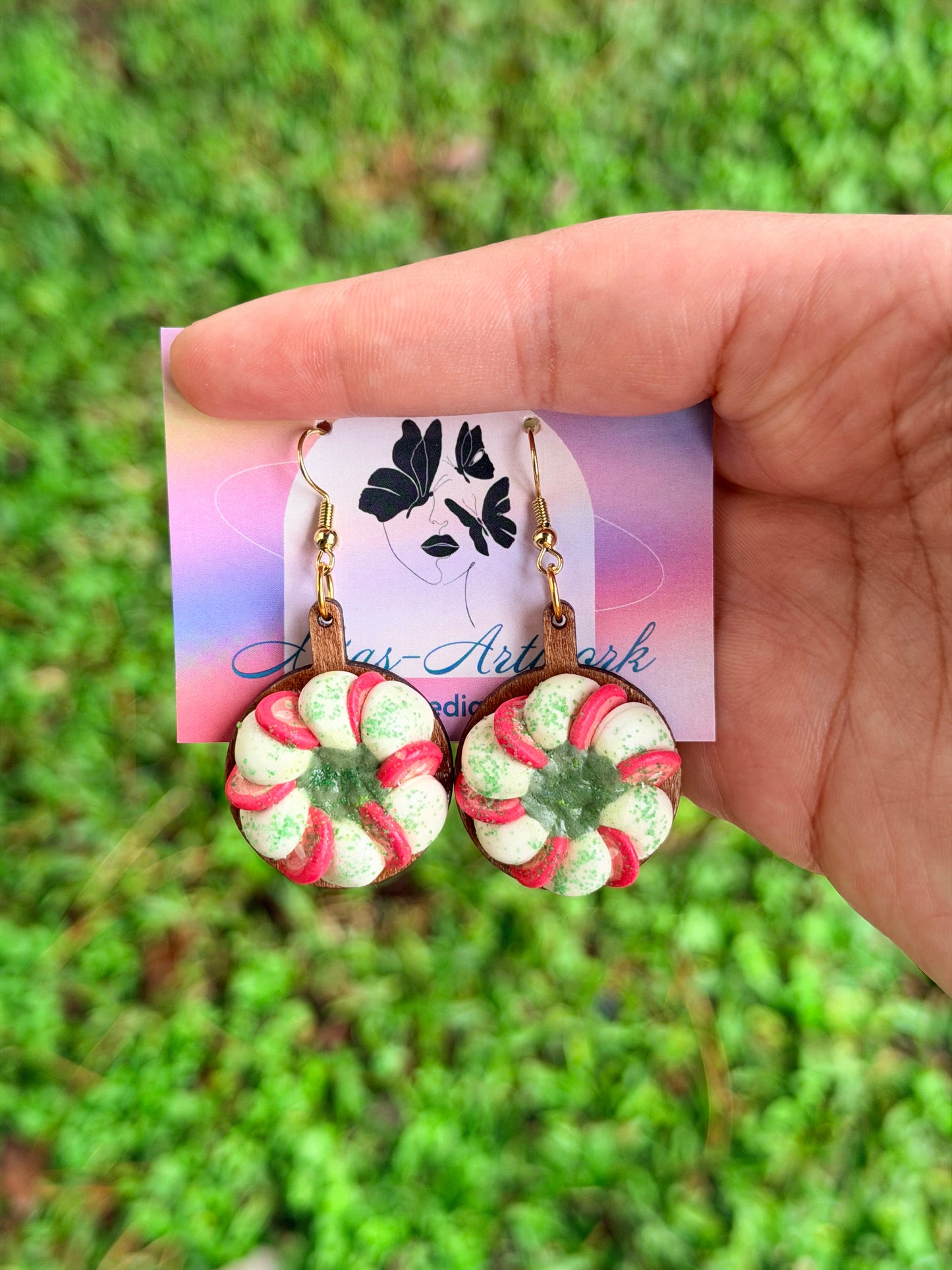 Tomato and Basil Charcuterie Board Earrings