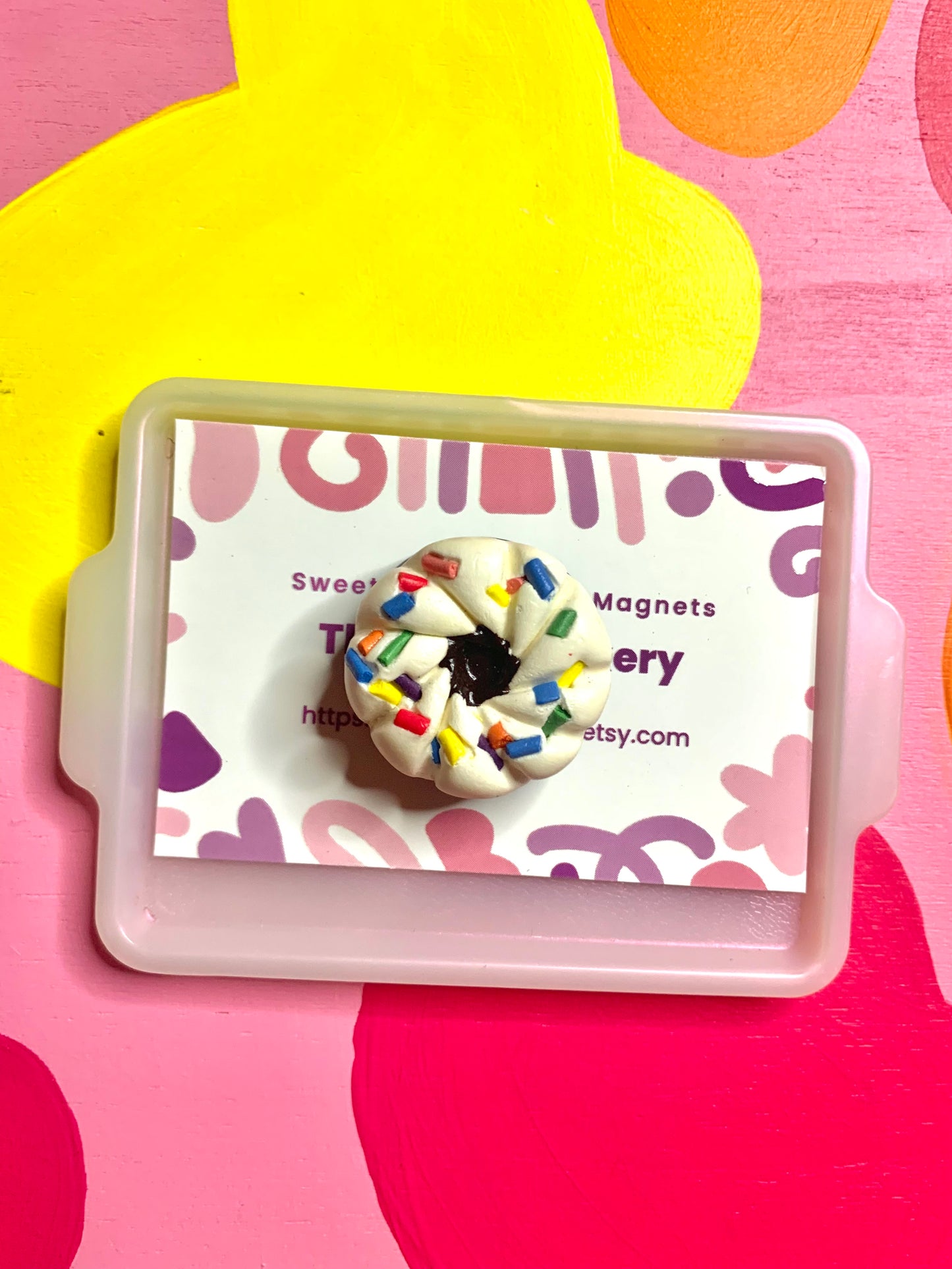 Chocolate Birthday Cake Cream Cookie Magnet