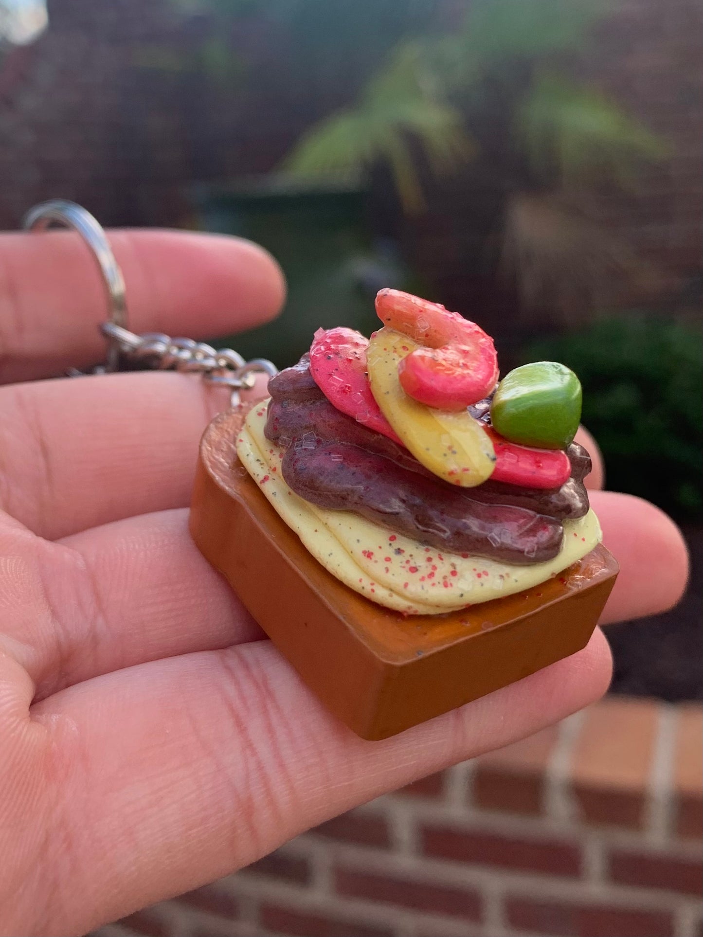 Steak Fajitas Toast Keychain