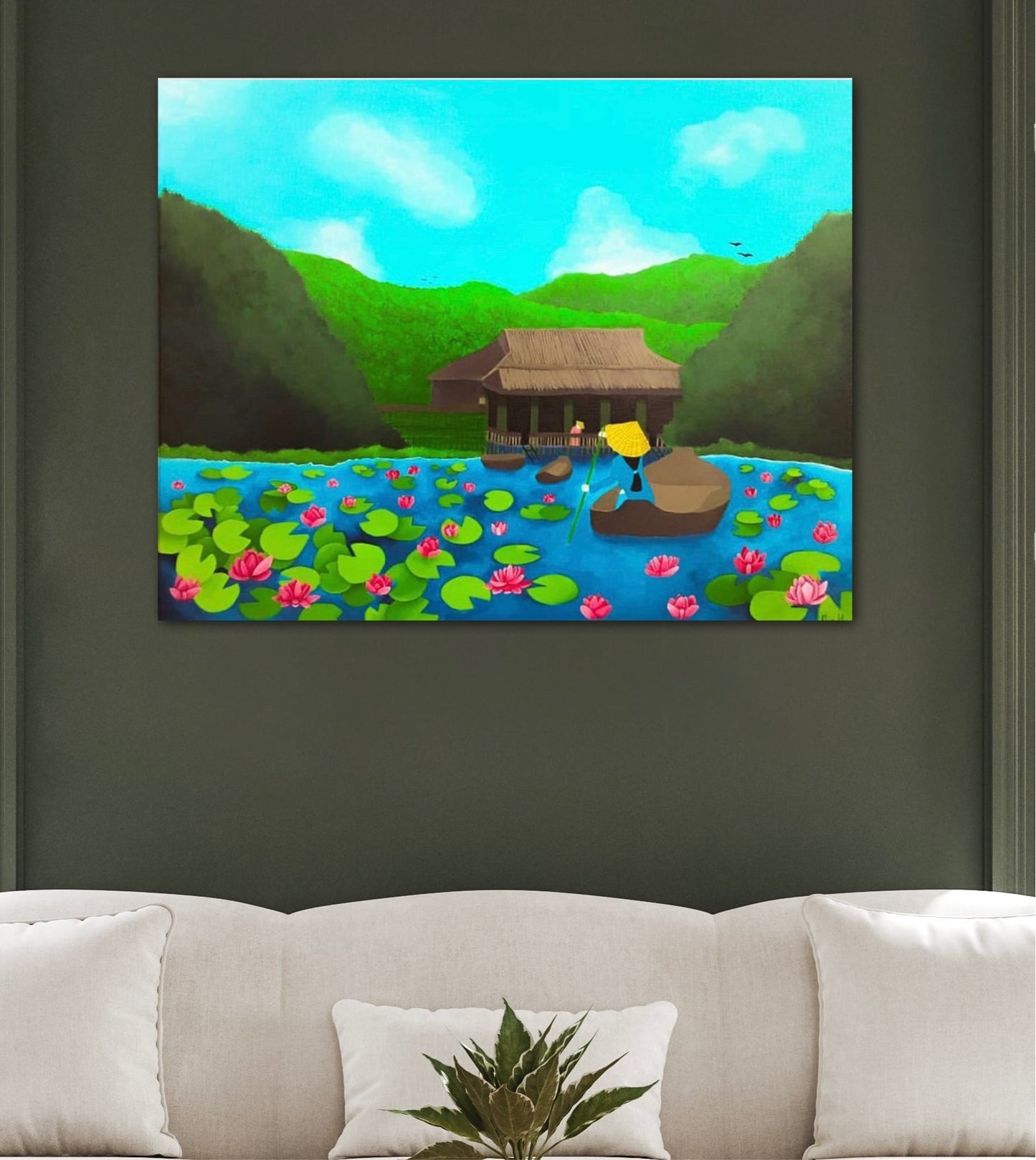 " The Country Side of Vietnam"- Original Painting