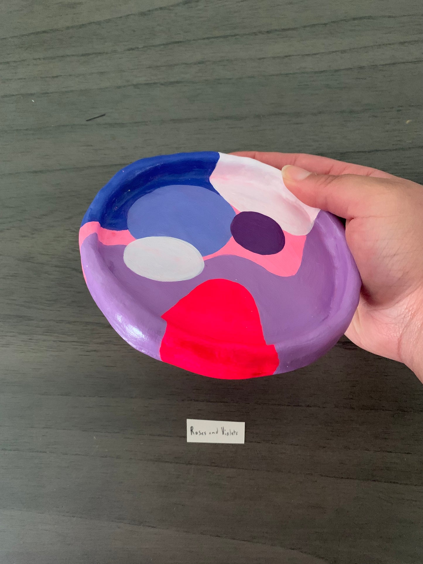 “ Roses and Violets” trinket tray