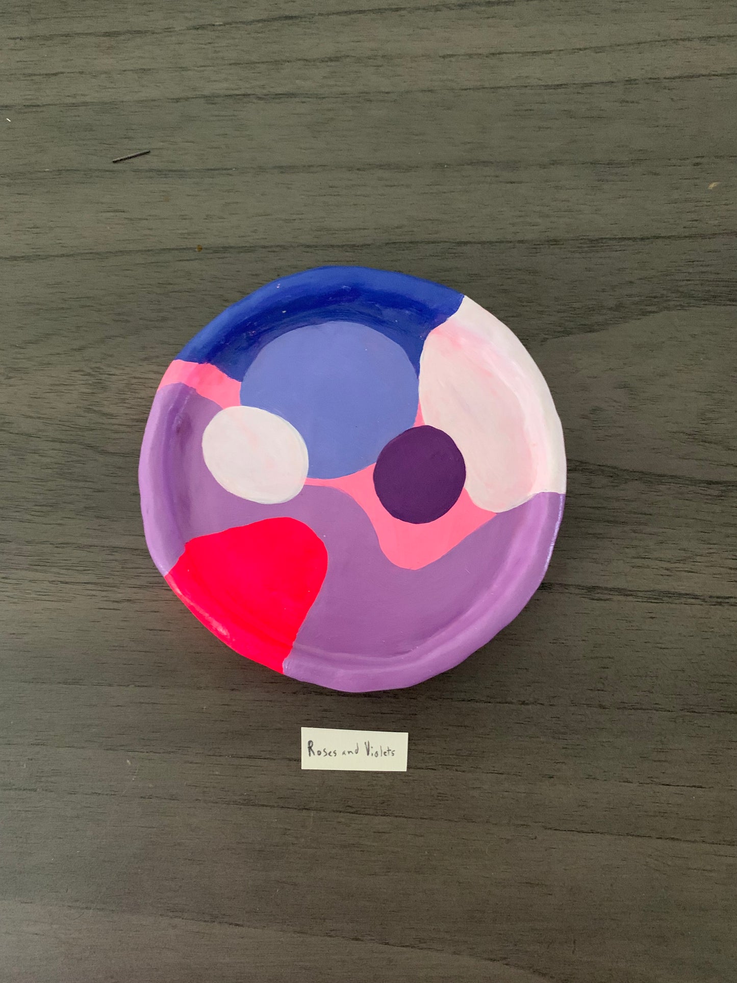 “ Roses and Violets” trinket tray