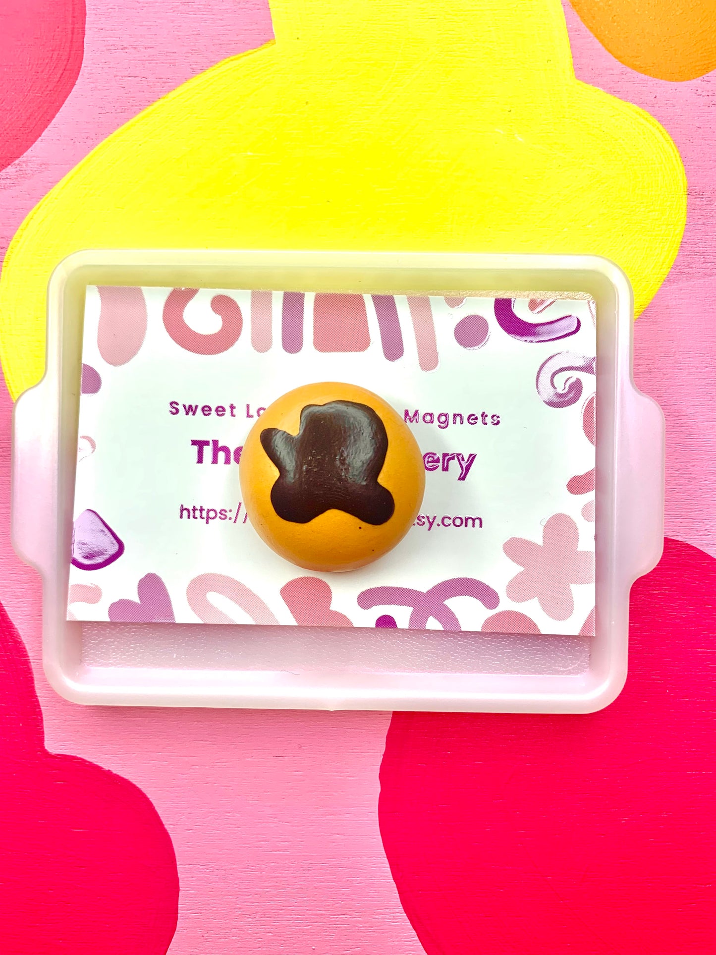 Chocolate Syrup Drizzle Cookie Magnet