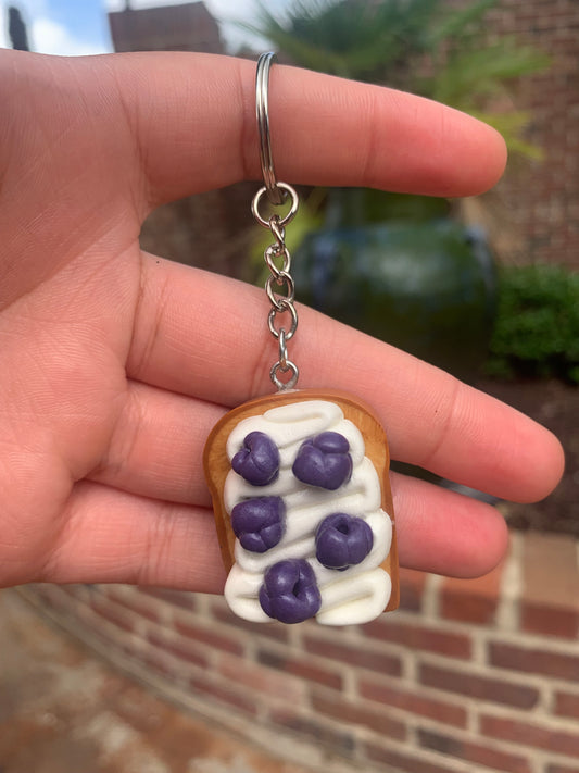 Blackberry with Frosting Toast Keychain