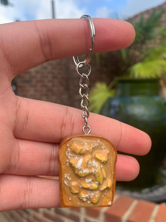 Sugar Coated Caramel Apple Toast Keychain