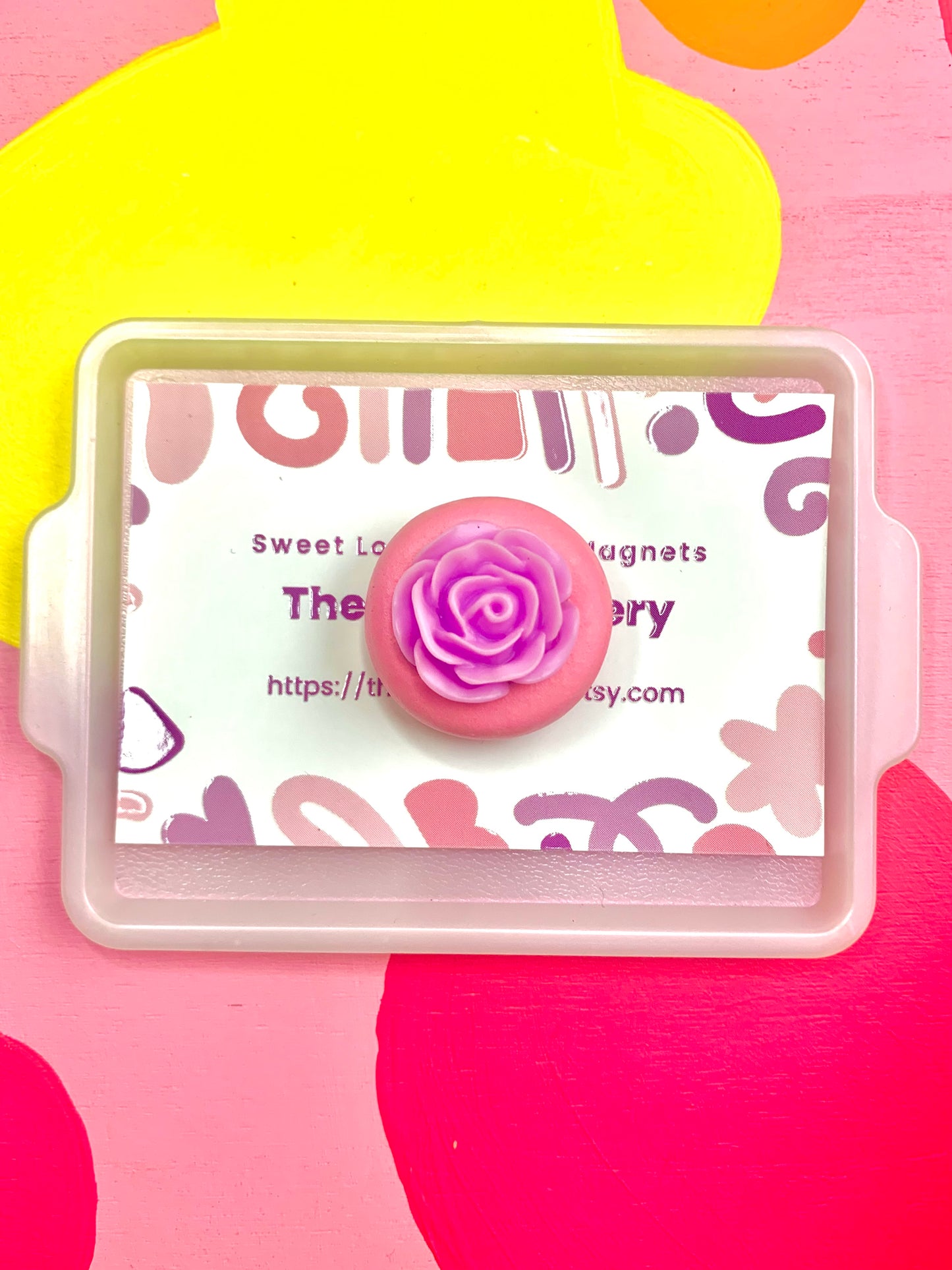 Sweet Rose Cookie Magnet