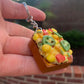 Cheesy Corn Masala Toast Keychain