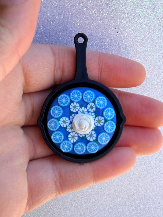 Blue Citrus Skillet Charm (Garden Pie Collection)