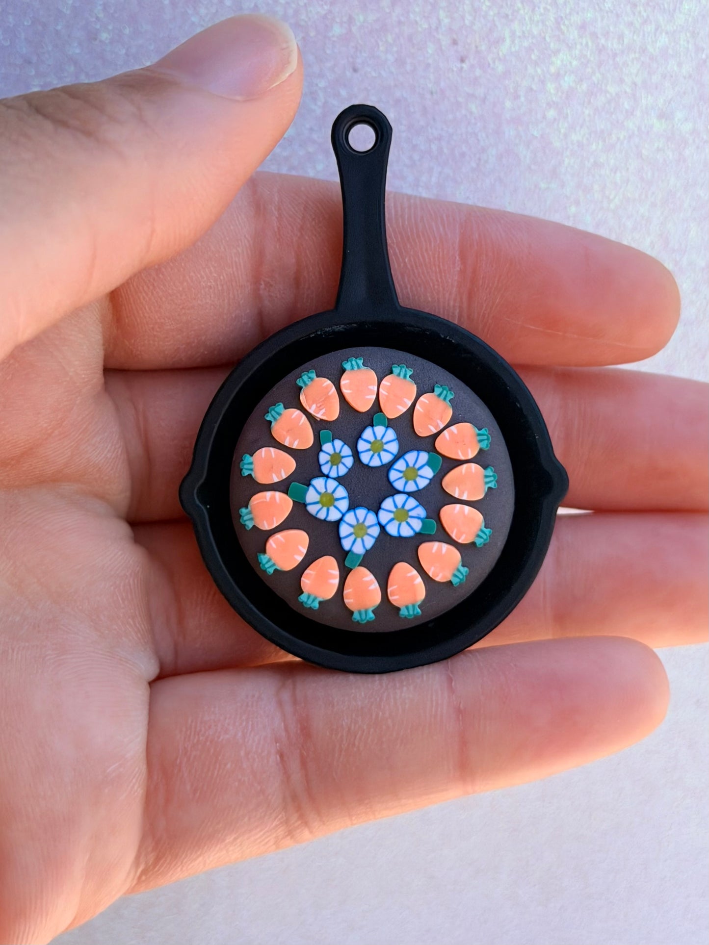 Carrot Patch Skillet Charm (Garden Pie Collection)