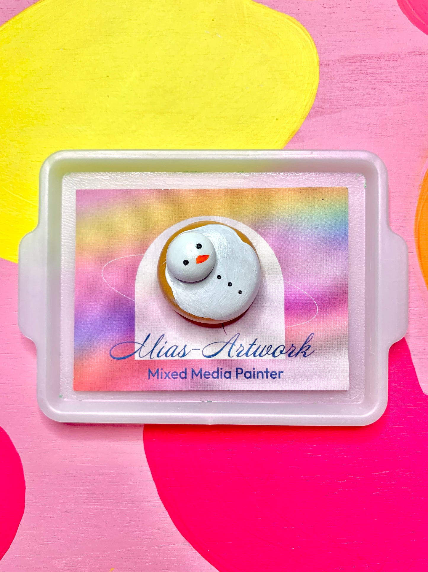 Melting Snowman Cookie Magnet