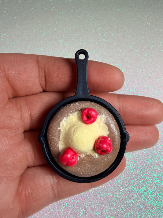 Chocolate and Raspberry Soufflé Skillet Charm