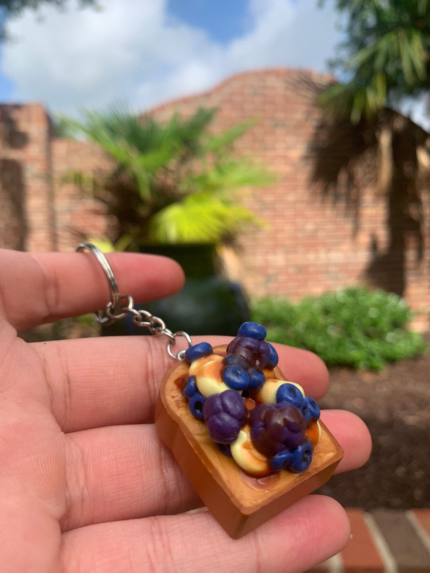 Blackberry French Toast Keychain