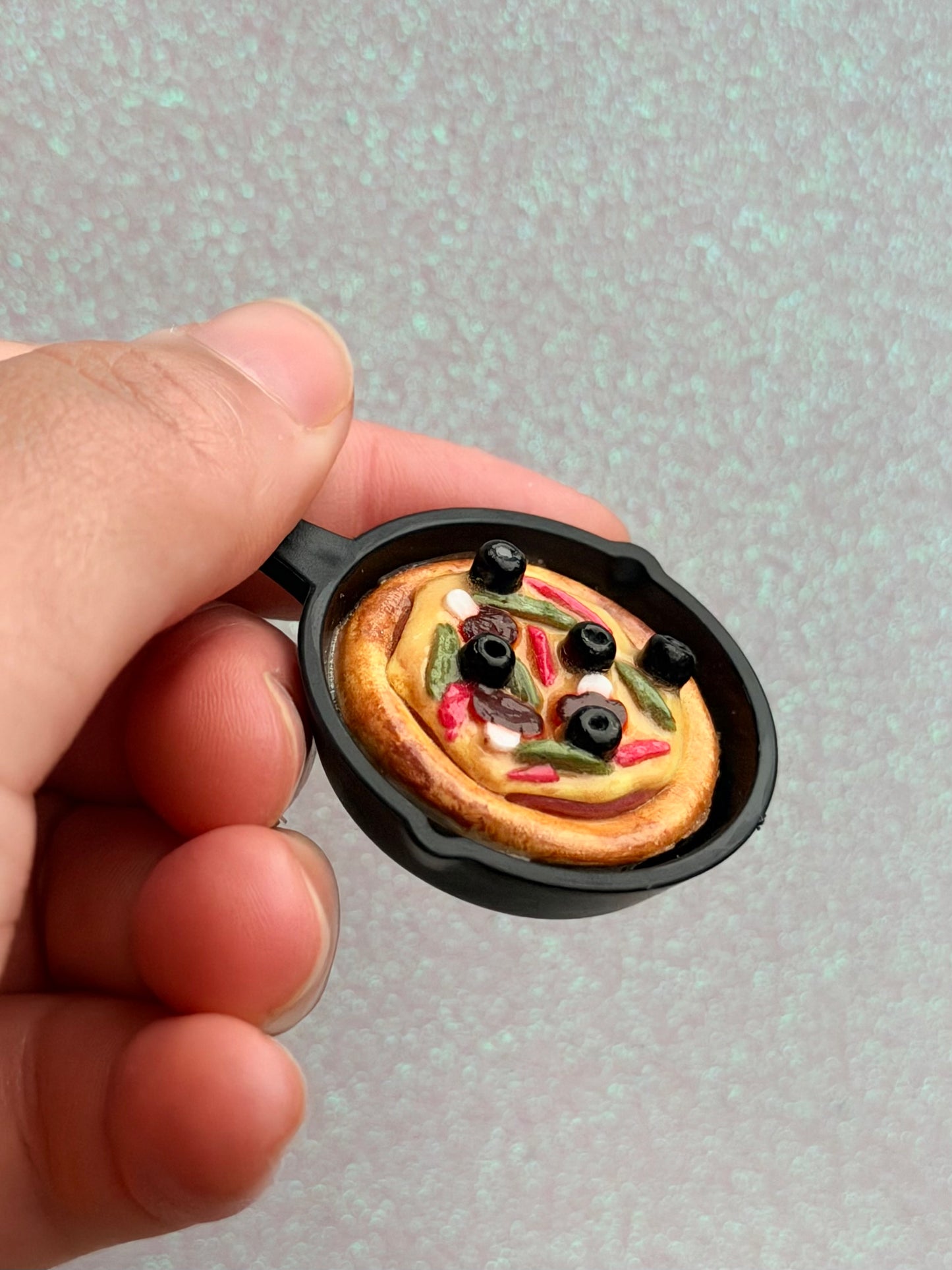 Supreme Pizza Skillet Charm