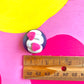 Pink Heart Swivel on Purple Valentine Cookie