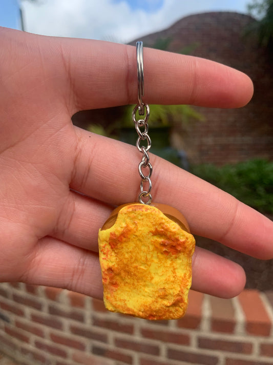 Open-faced Grilled Cheese Keychain