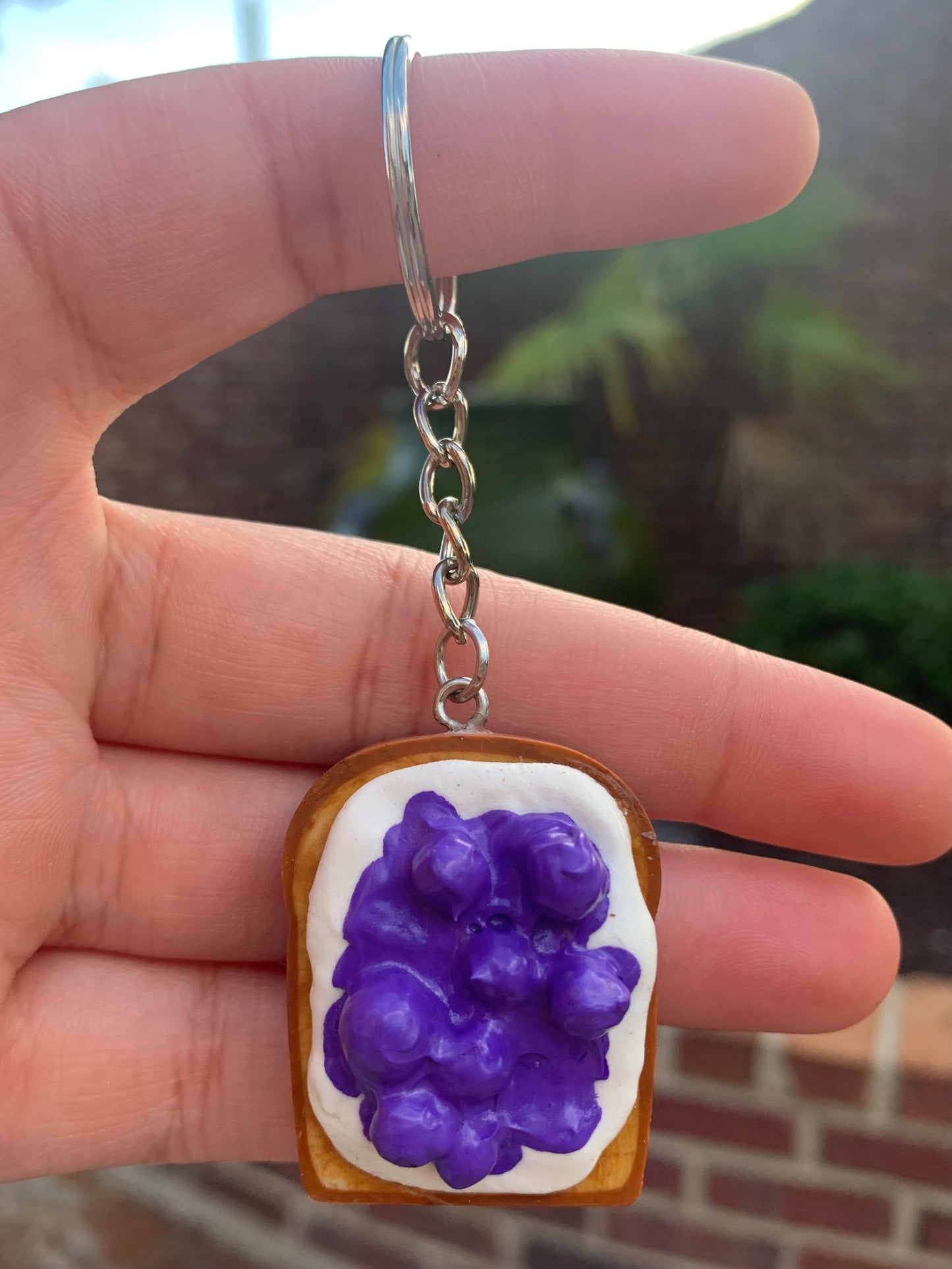 Blueberry with Ricotta Toast Keychain
