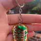 Steak on Mashed Potatoes Keychain