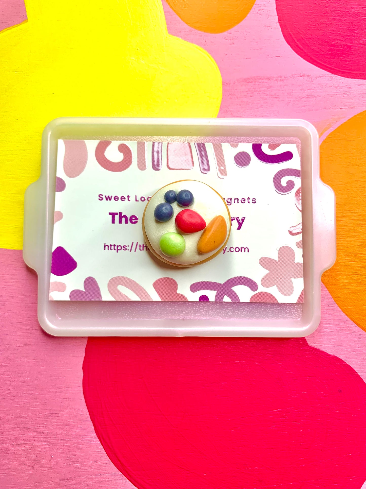 Fruit Pizza Cookie Magnet
