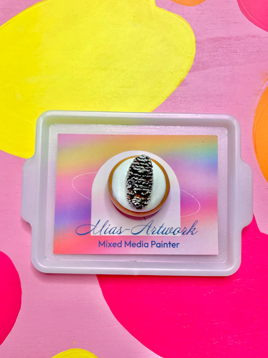 Winter Pinecone Cookie Magnet