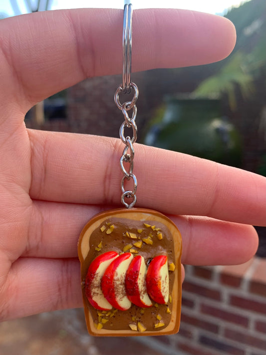Cinnamon Apple with Peanut Butter Toast Keychain