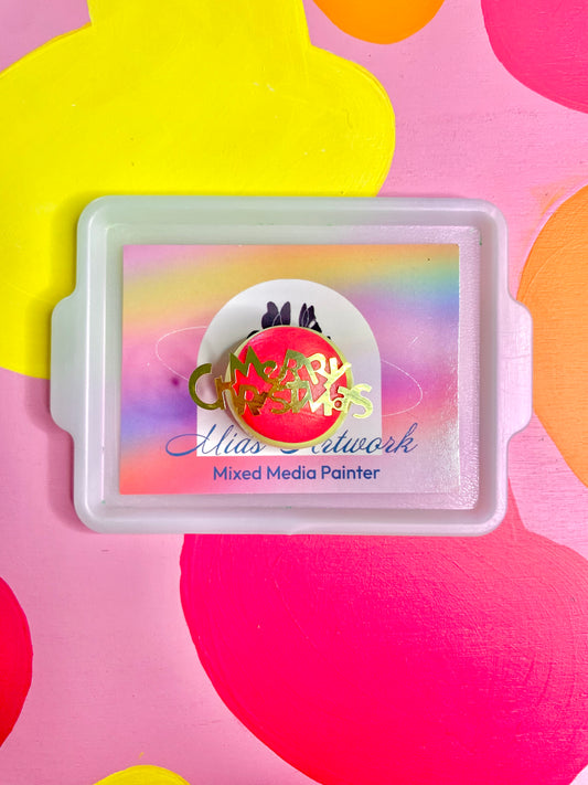 Red “Merry Christmas” Cookie Magnet