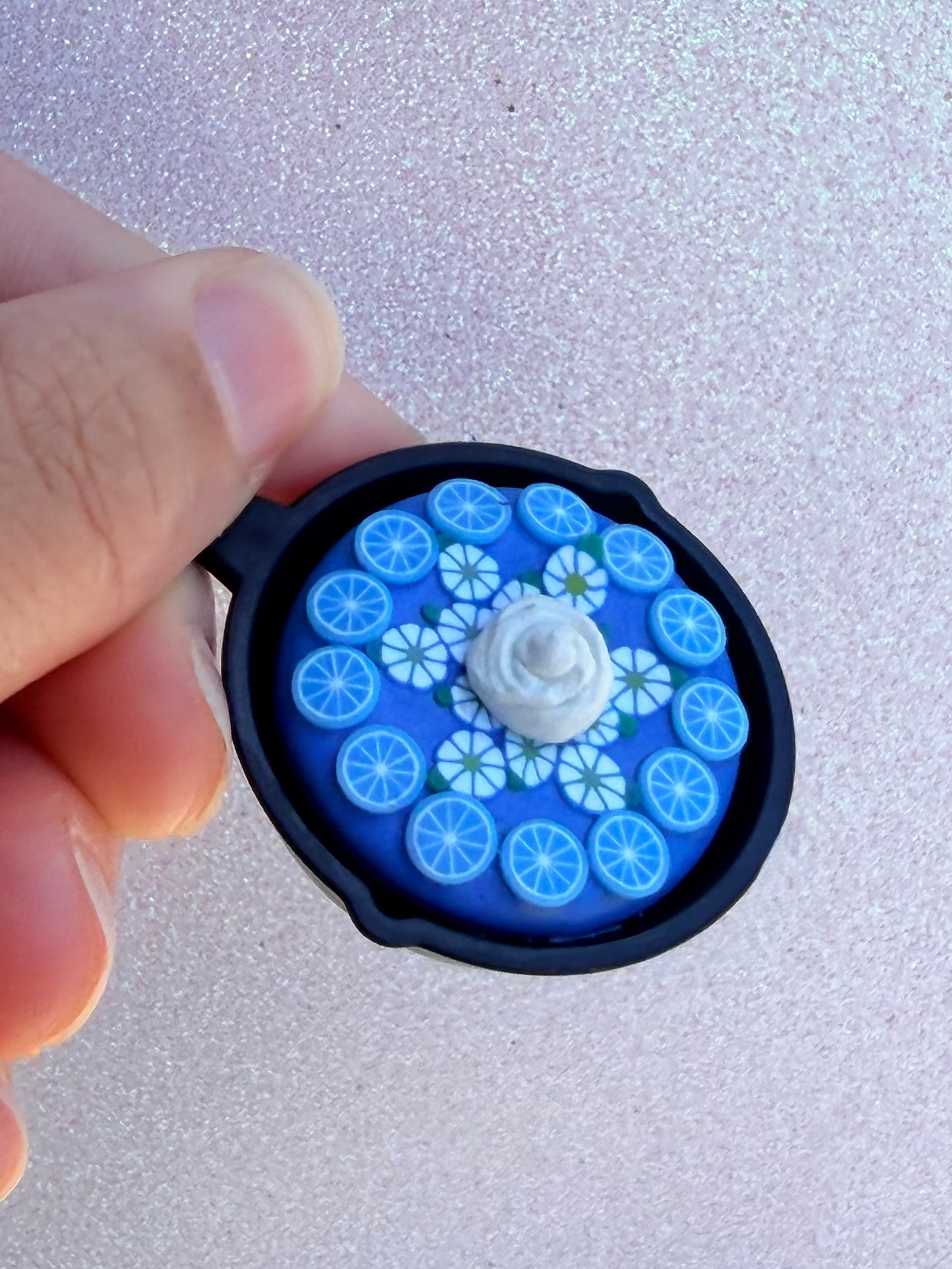 Blue Citrus Skillet Charm (Garden Pie Collection)