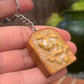 Sugar Coated Caramel Apple Toast Keychain