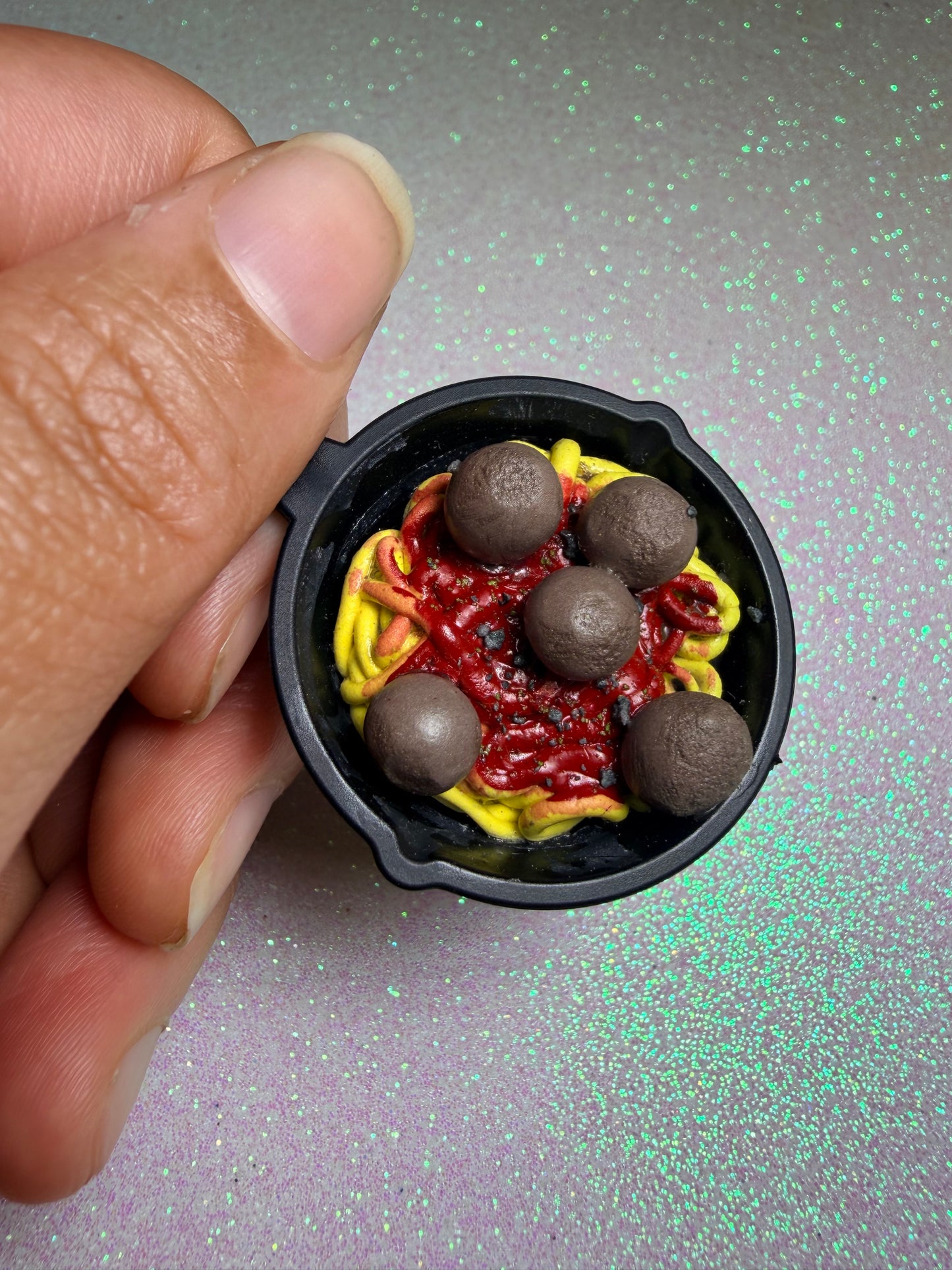 Spaghetti and Meatballs Skillet Charm
